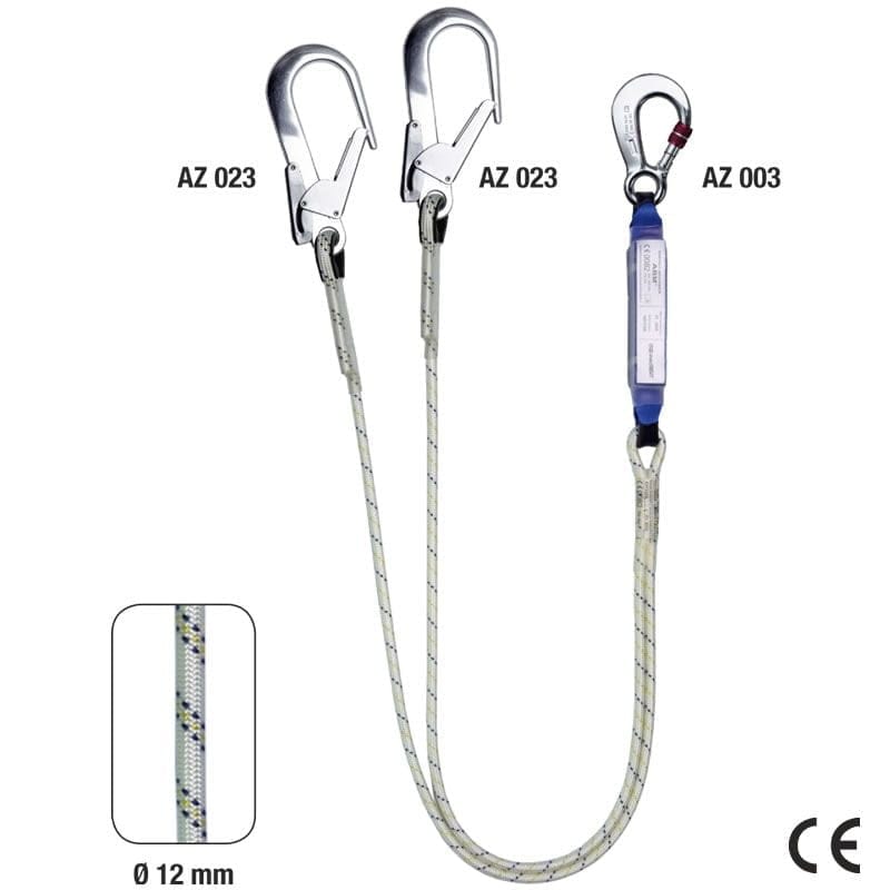 Amortizor de șoc ABM+LB 122, frânghie Ø 12 mm, L=2 m
