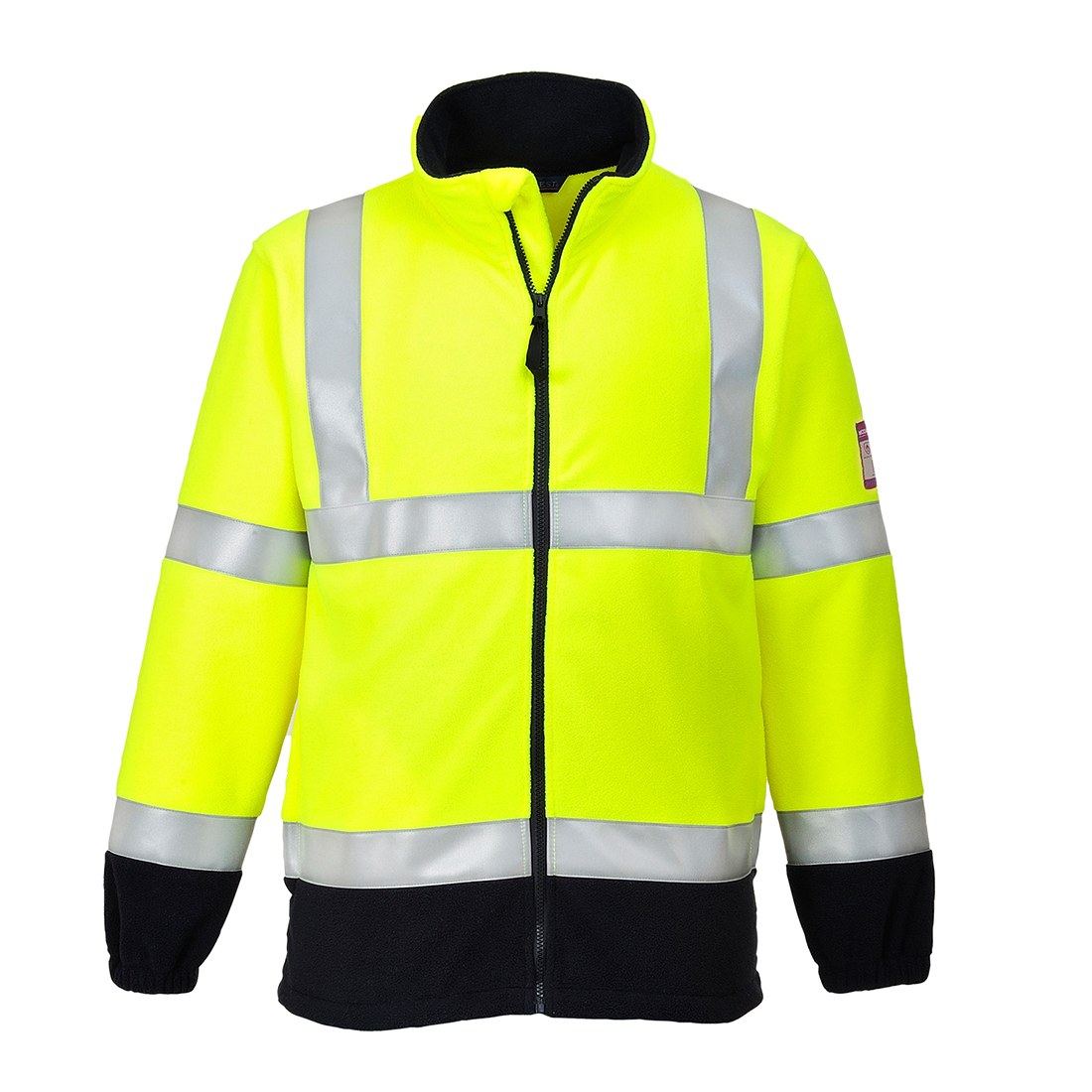Jachetă fleece ignifugă reflectorizantă Portwest Modaflame Hi-Vis, clasa 3 (FR31)