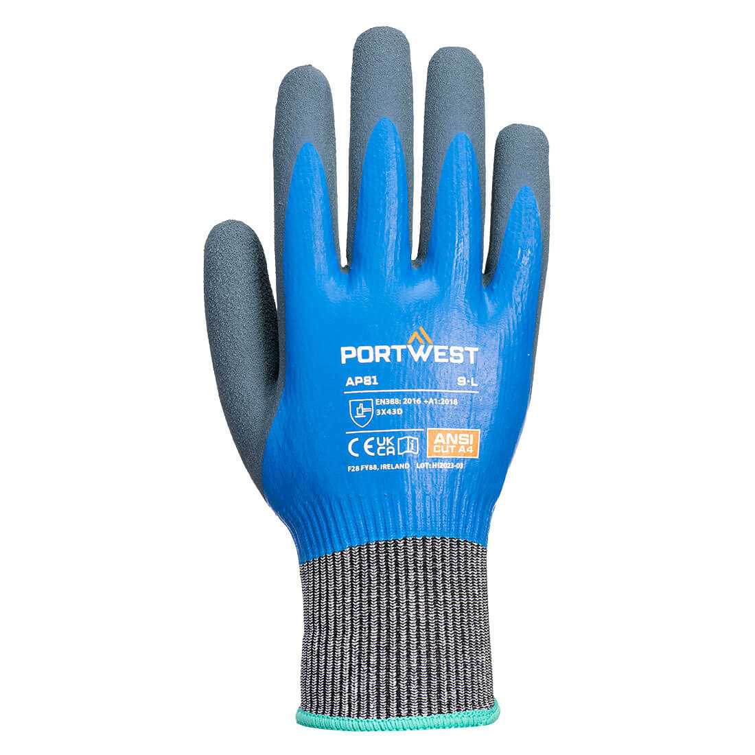 Mănuși anti-tăiere Portwest Liquid Pro HR Cut, nivel D (AP81)