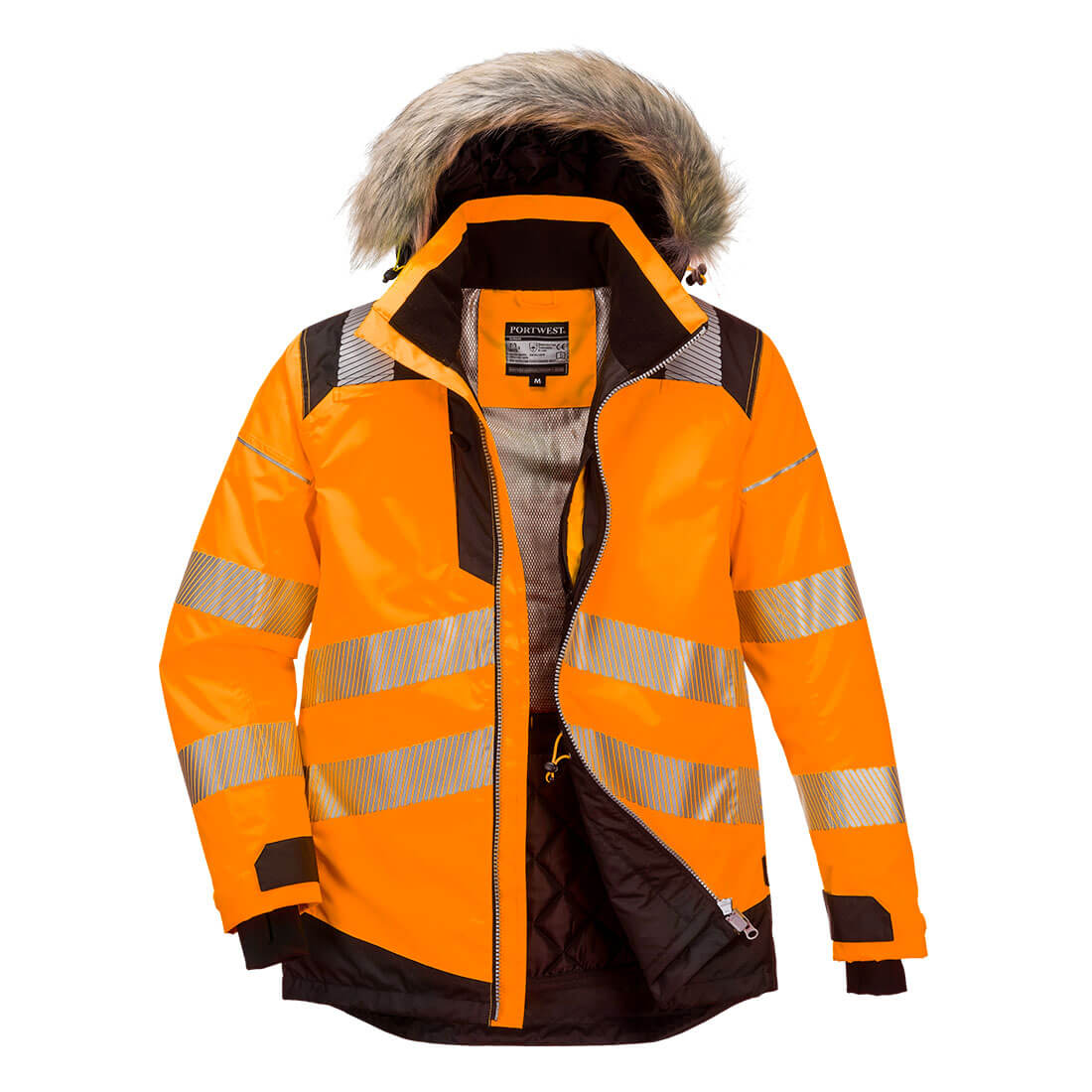 Jachetă parka de iarnă Portwest PW3 Hi-Vis, clasa 3 (PW369)