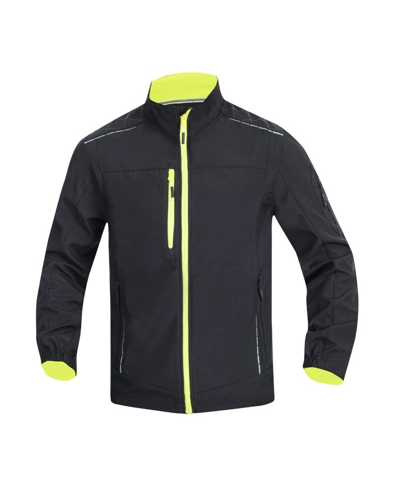 Geacă softshell ARDON®VISION negru-galben