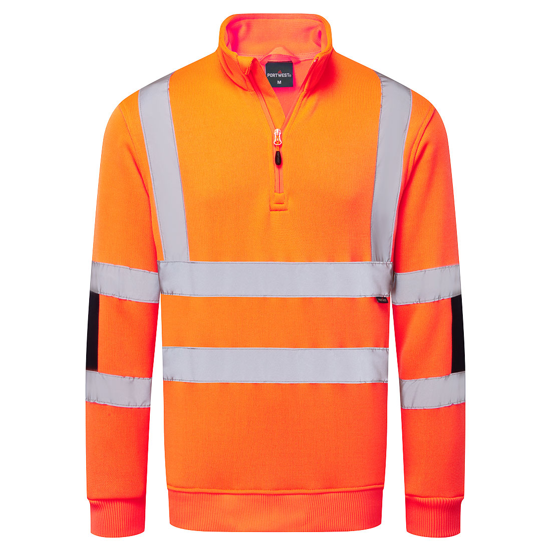 Bluză reflectorizantă tricotată Portwest cu fermoar scurt (B314)