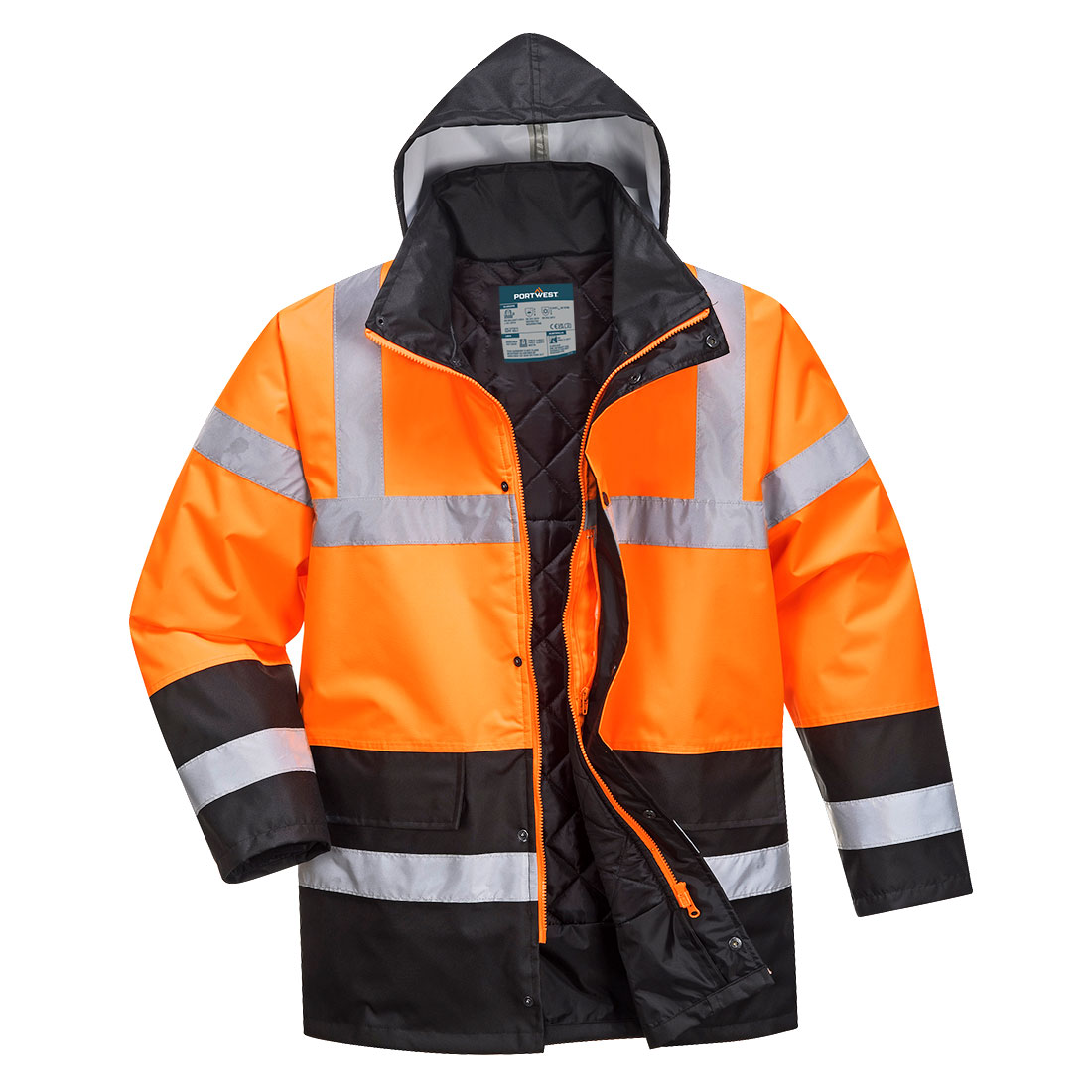 Jachetă de iarnă Portwest Hi-Vis Contrast Traffic, clasa 3 (S467)