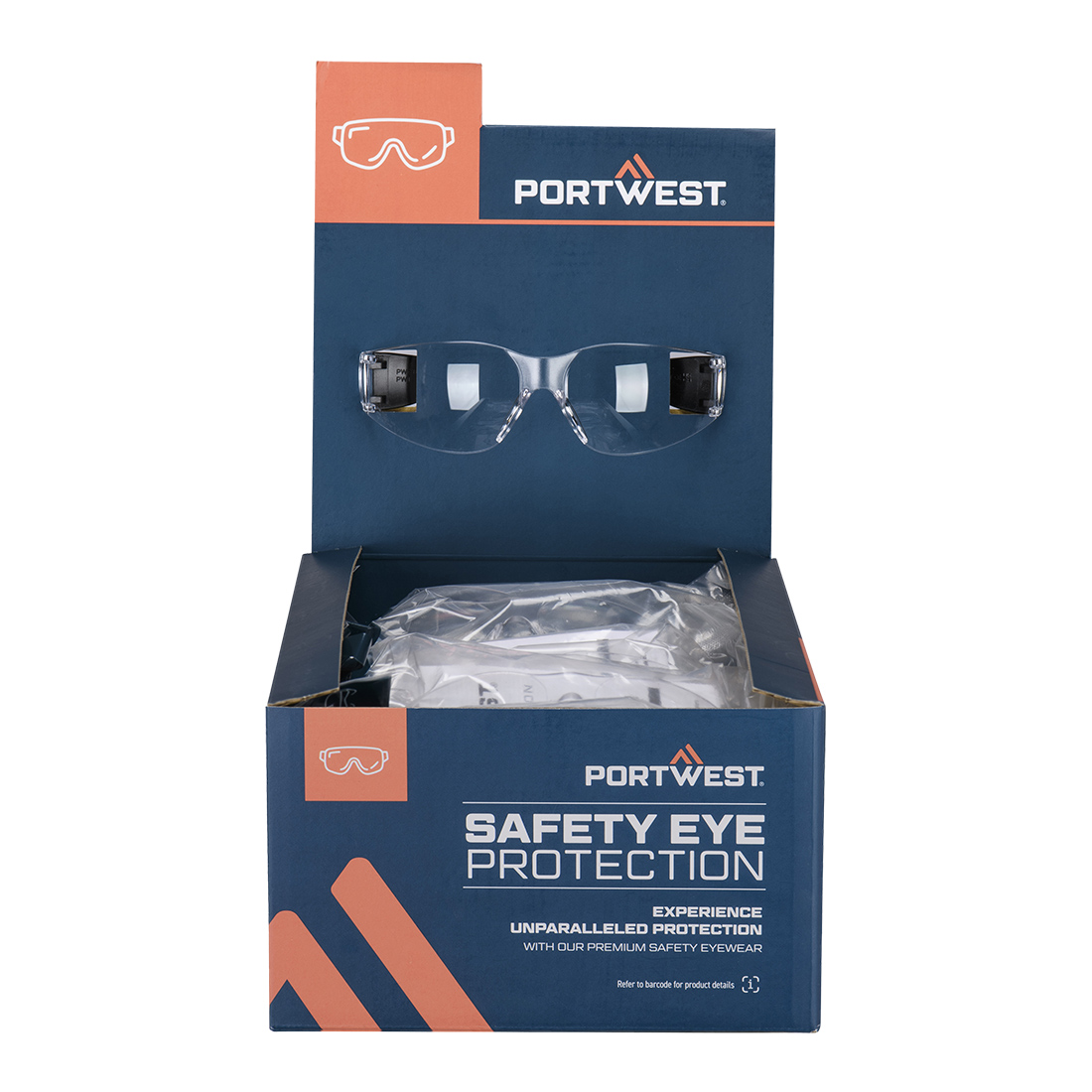 Ochelari de protecție Portwest PW32, ambalați pentru vânzare cu amănuntul (PM32)