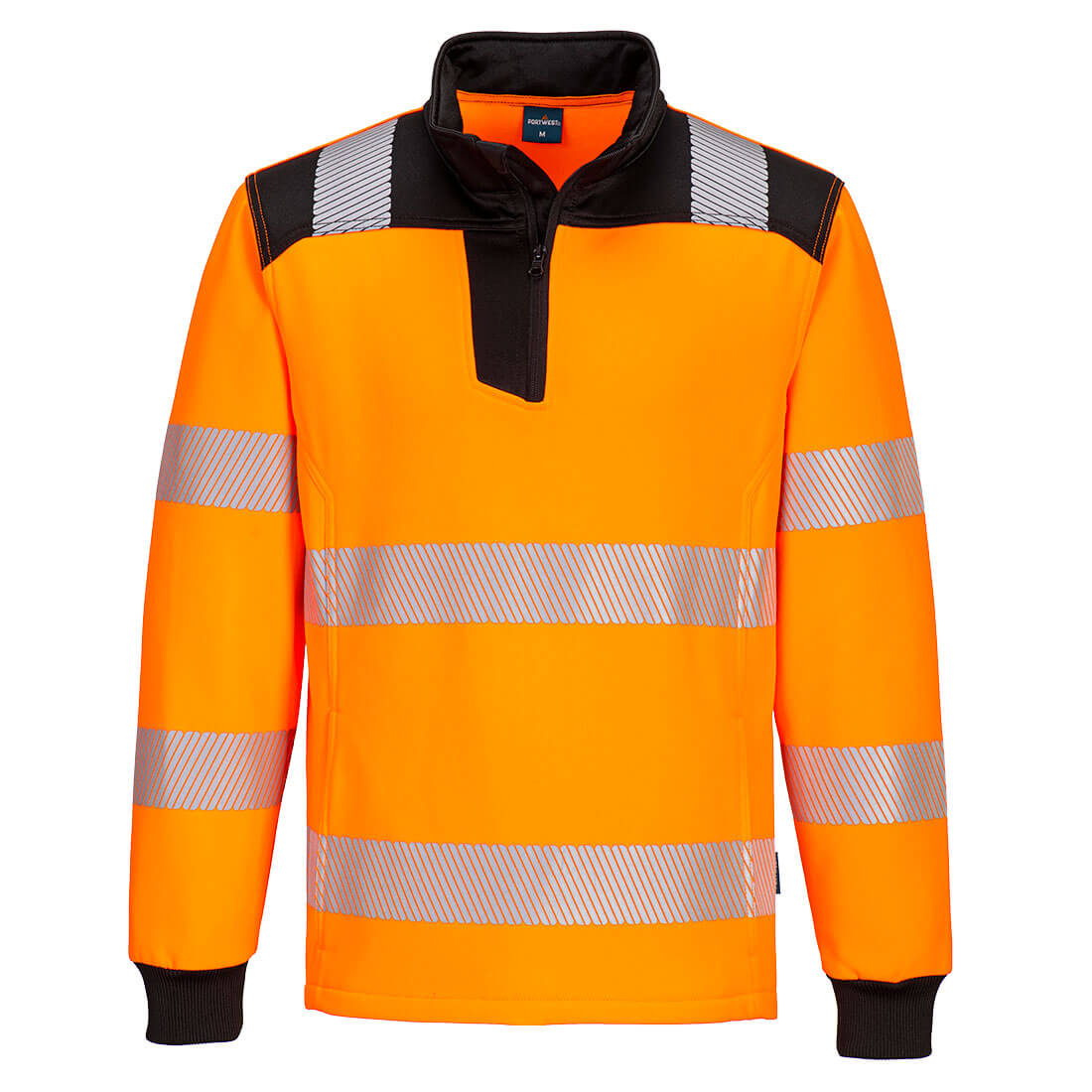 Hanorac cu fermoar 1/4 Portwest PW3, de înaltă vizibilitate (PW326)