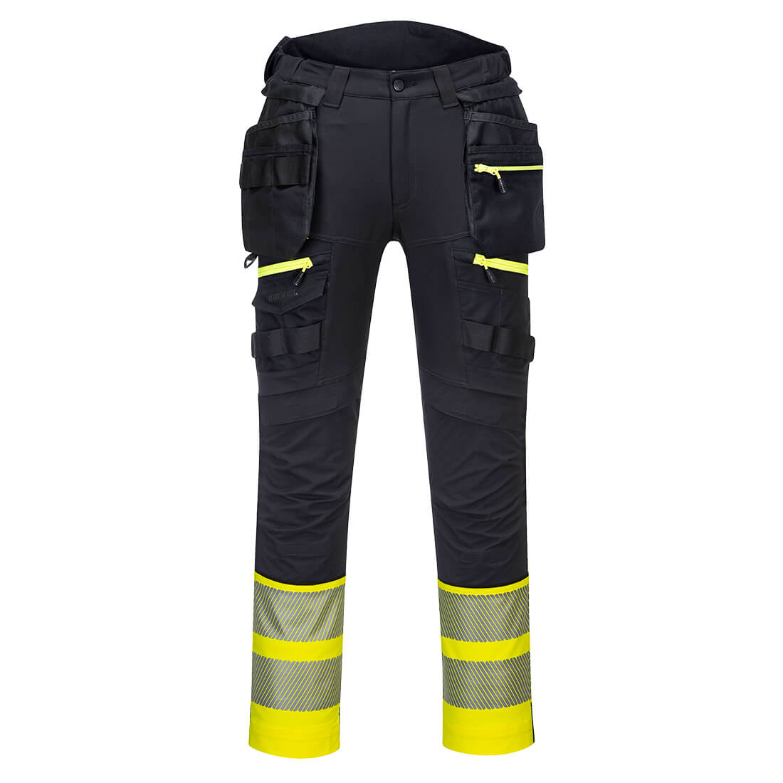 Pantaloni de lucru Portwest DX4 Hi-Vis Clasă 1 cu buzunare holster detașabile (DX445)