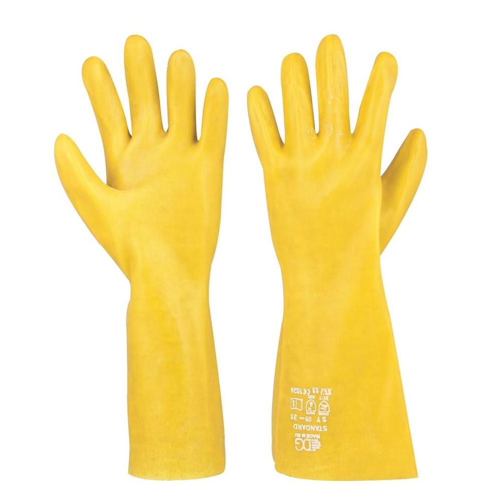 Manusi de protectie imersate in PVC 35 cm - Standard - galben 2121X