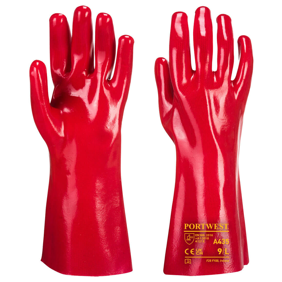 Mănuși tip manșon PVC Grip 12, 35 cm, Portwest (A435)