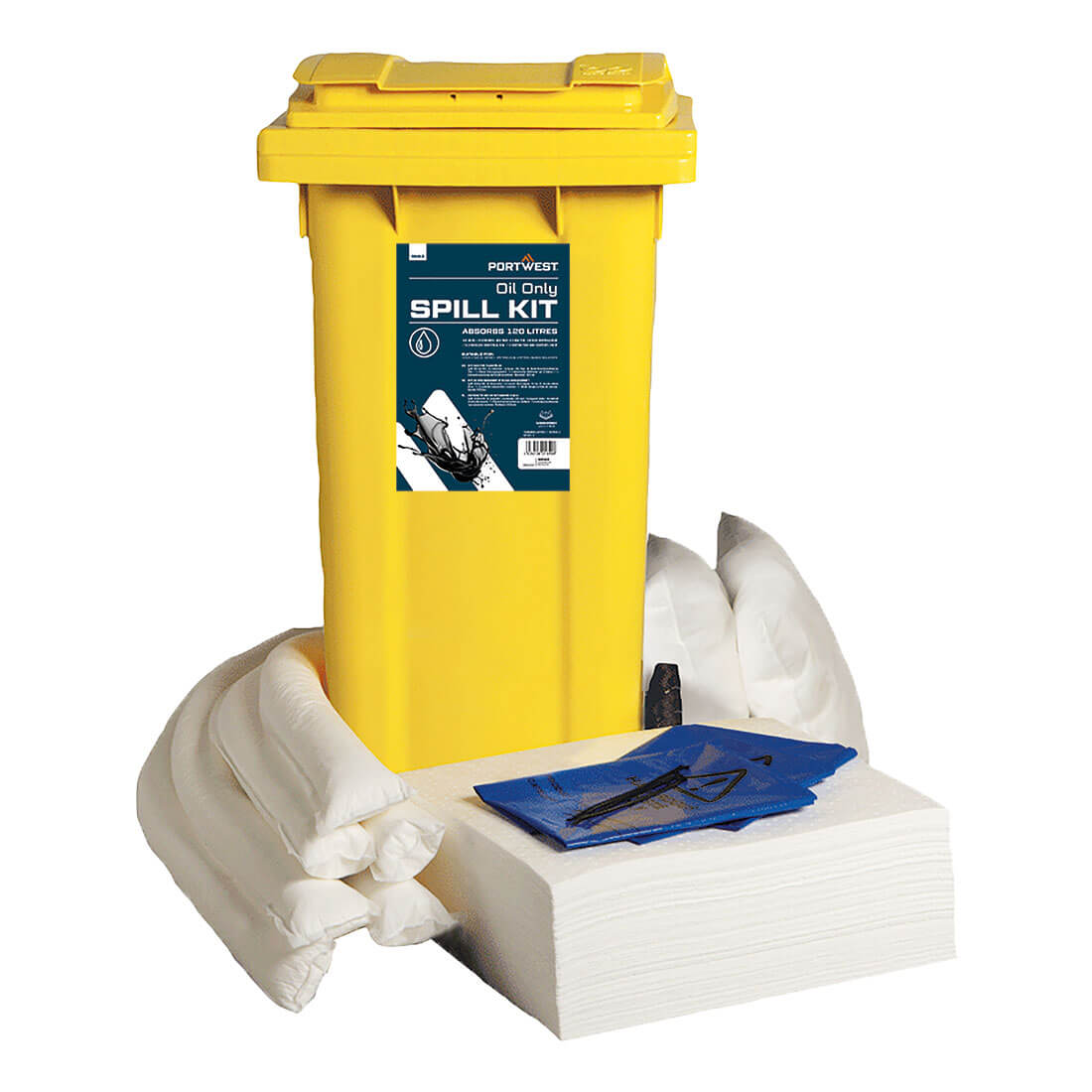 Set de absorbție doar ulei Portwest de 120 litri (SM63)