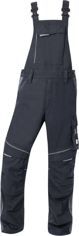Pantaloni cu pieptar ARDON®URBAN+ scurtați negru