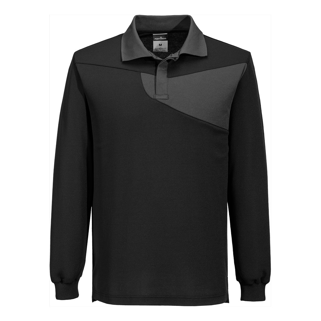 Tricou polo Portwest Cotton Comfort, mâneci lungi (PW218)